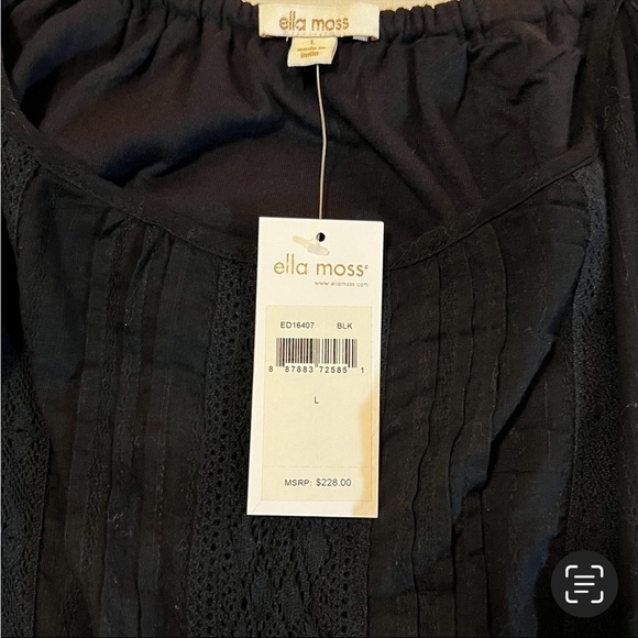 NEW Revolve Ella Moss  ‘Blanca’ Midi Dress in BLACK Large Ruffled Lace - Picture 14 of 16